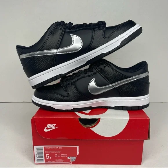 Nike Dunk Low GS NBA 75th Anniversary “Spurs” NEW 2021 - Picture 3 of 4